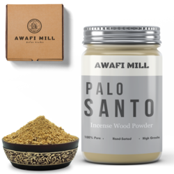 Awafi Mill Palo Santo Incense Powder  100% Wild Peruvian Palo Santo (4 Oz  116 Gram)