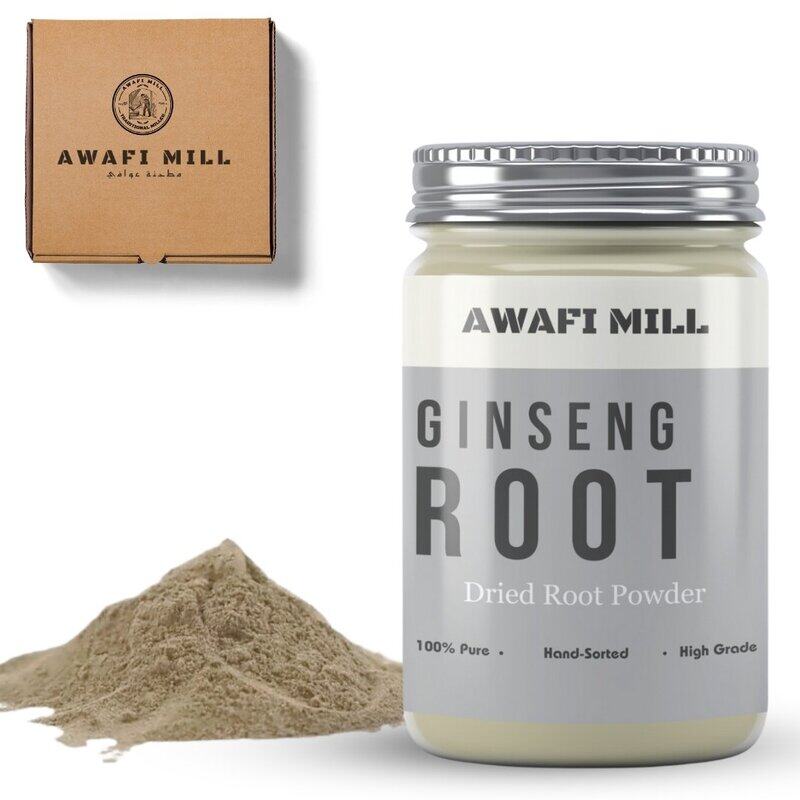 

Awafi Mill 100% Natural Ginseng Powder - Freshly Powdered Ginseng Root