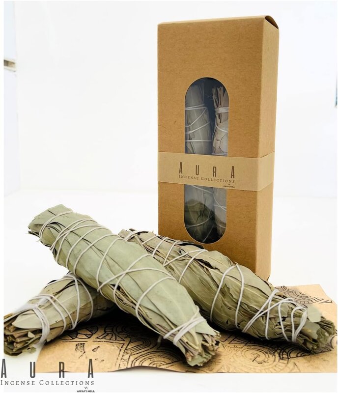 

AWAFI MILL EUCALYPTUS SMUDGE STICK FOR SMUDGING & CLEANSING ENERGY SUSTAINABLY GROWN WHOLE EUCALYPTUS LEAVES 6 INCH (PACK OF 3 STICKS)