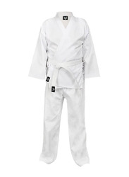 Buka Karate Uniform Training Uniform Set, 140cm, White