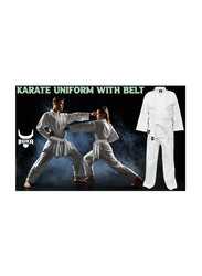 Buka Karate Uniform Training Uniform Set, 140cm, White