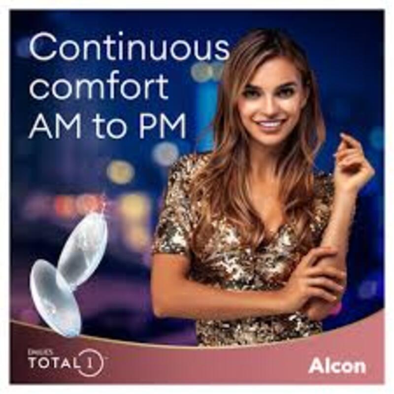 Alcon Dailies Total 1 Pack 30 Contact Lenses, -5.00  1 Day Contact Lenses, with Various Powers, Clear