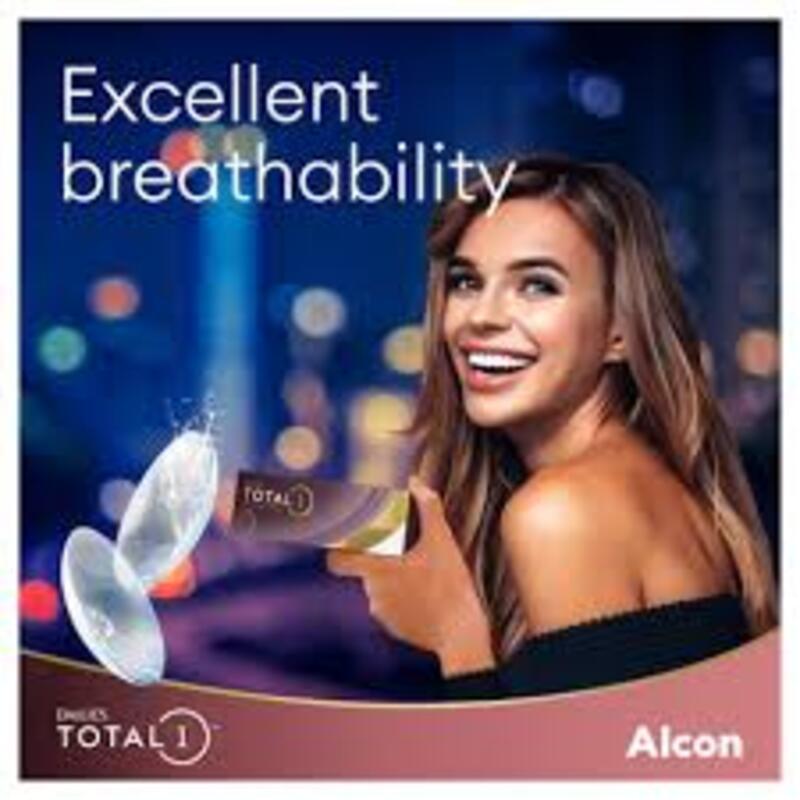 Alcon Dailies Total 1 Pack 90 (-3.75)1 Day Contact Lenses,with Various Powers, Clear,