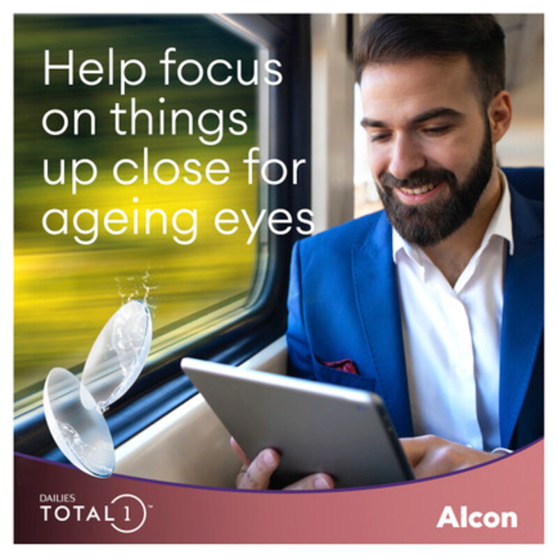 Alcon Dailies Total 1 Pack 30 Contact Lenses, -8.00  1 Day Contact Lenses, with Various Powers, Clear