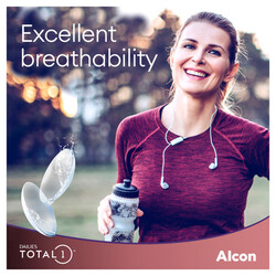 Alcon Dailies Total 1 Pack 30 Contact Lenses, -3.75  1 Day Contact Lenses, with Various Powers, Clear