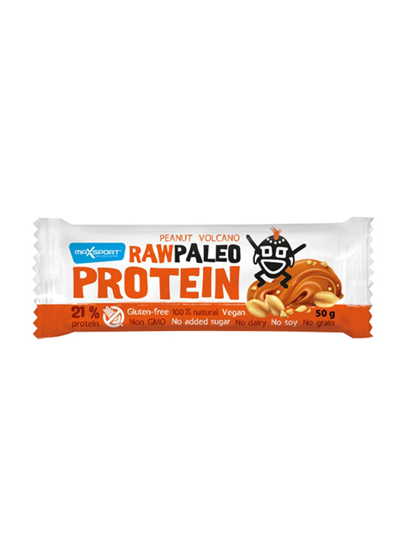 

Maxsport Raw Paleo Protein Peanut Volcano Bar, 50g