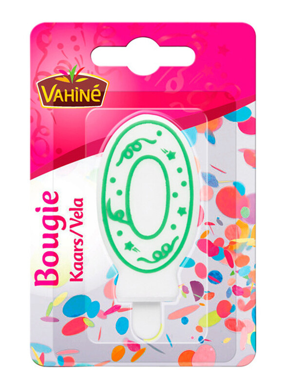 

Vahine Accessories Figure 0 Candle, 30g, White/Green