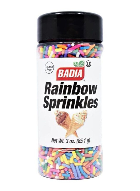

Badia Gluten Free Rainbow Sprinkles, 85.1g