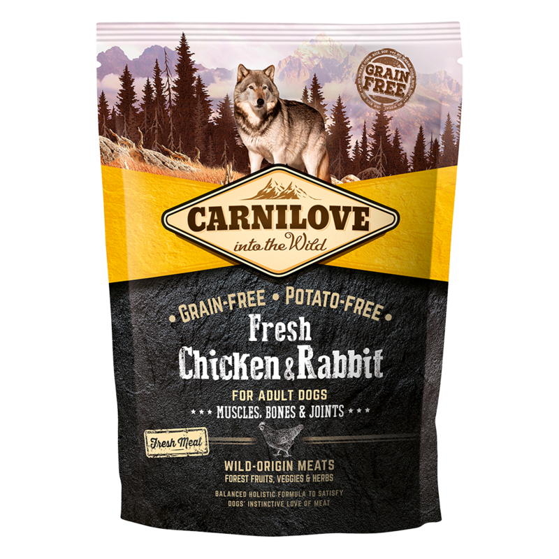 

Carnilove Fresh Chicken & Rabbit for Adult Dogs 1.5kg