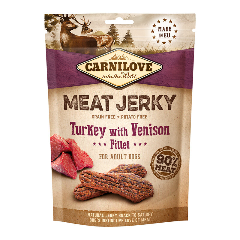 

Carnilove Jerky Snack Turkey with Venison Fillet 100g