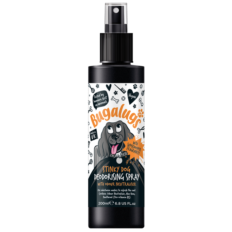 

Bugalugs Stinky Dog Deodorising Spray 200ml (6.8 Fl Oz)