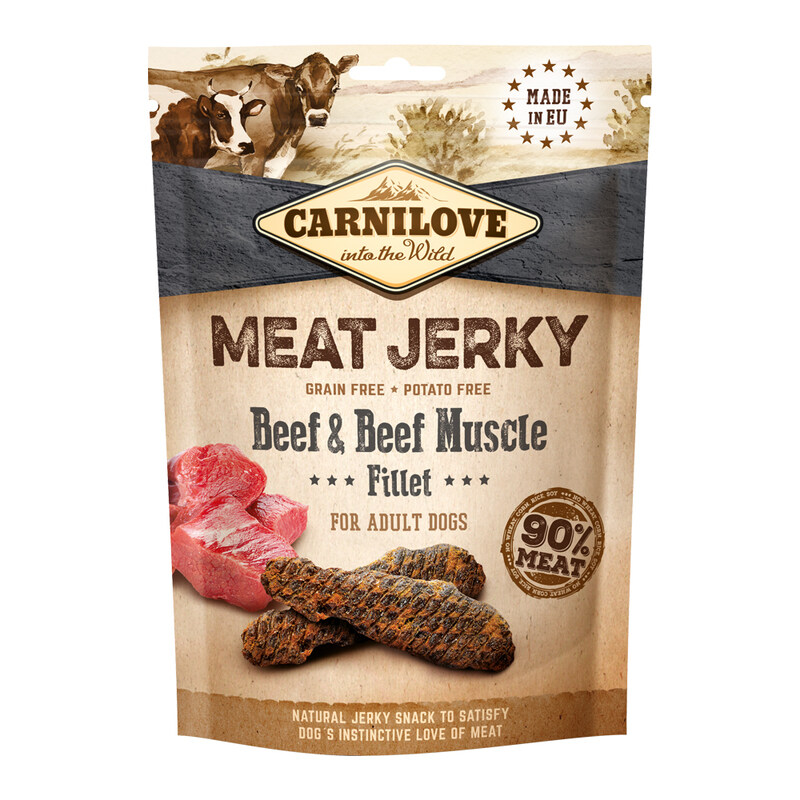 

Carnilove Jerky Snack Beef & Beef Muscle Fillet 100g