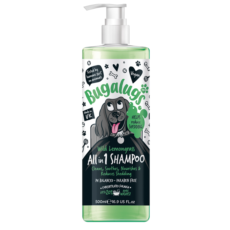 

Bugalugs All in 1 Wild Lemongrass Dog Shampoo 500ml (16.9 Fl Oz)