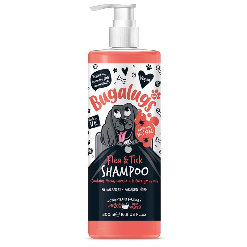 

Bugalugs Flea and Tick Dog Shampoo 500ml (16.9 Fl Oz)