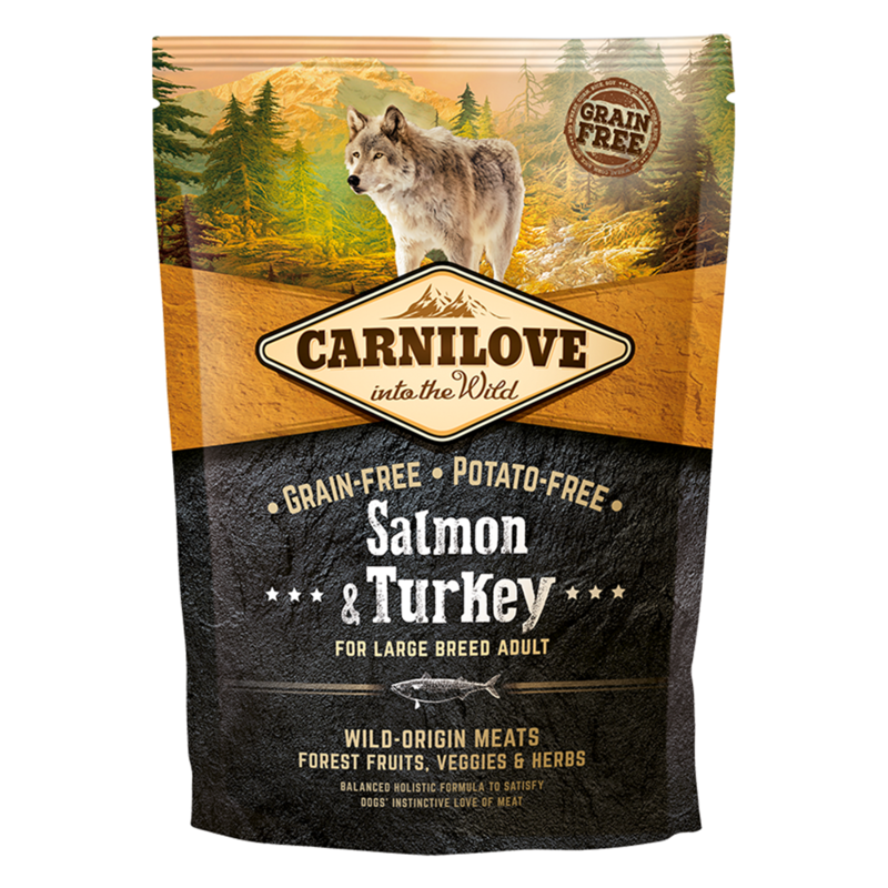 

Carnilove Salmon & Turkey for Large Breed Adult Dogs 1.5kg