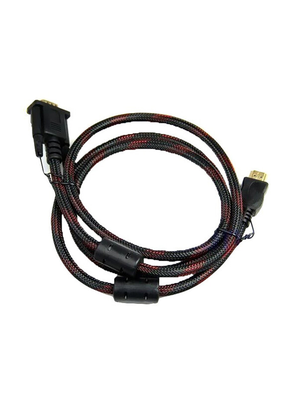 

Generic VGA Male Adapter Cable Converter, HDMI to VGA Male, Black