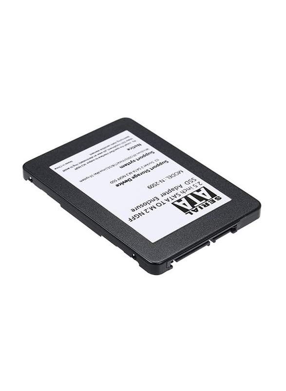 SATA to M.2 NGF SSD Adapter Enclosure, Black