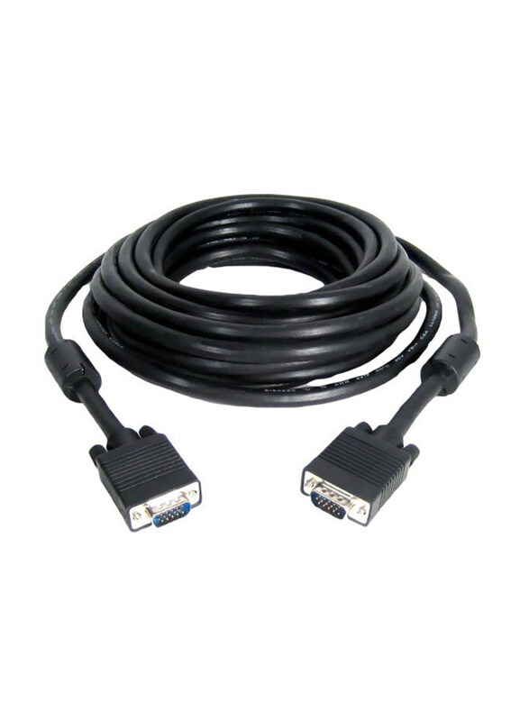 

Generic 20-Meter 15-Pin VGA Cable, VGS to VGA for Display Devices, Black