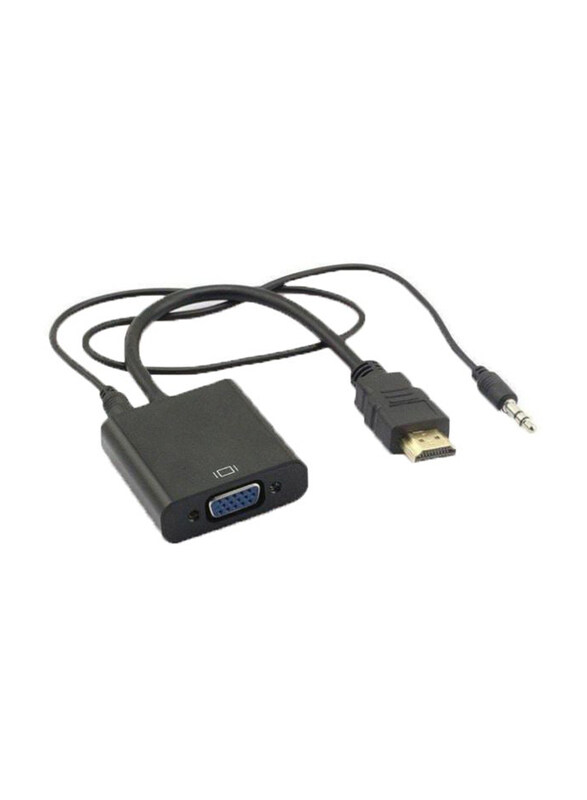 

Generic HDMI To VGA Adapter With Audio Cable, Black