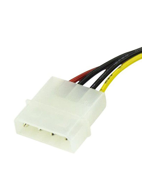 6-inch 4-Pin Molex to Sata Power Cable Adapter, Multicolour