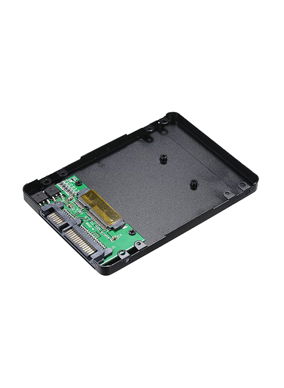 MSATA SSD To SATA Hard Disk Drive Adapter Enclosure Converter, Black