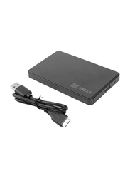 2.5-inch Sata HDD SSD to USB 3.0 Case Adapter with Cable, Black