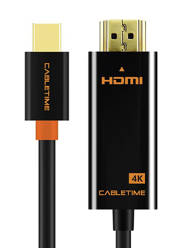 

Cabletime Mini DP to HDMI Cable & Connector, Black