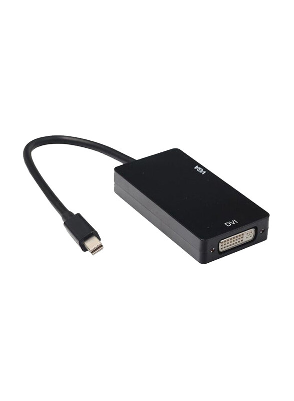 

Generic Thunderbolt Mini Display Port Adapter, Multiple Types to Display, Black