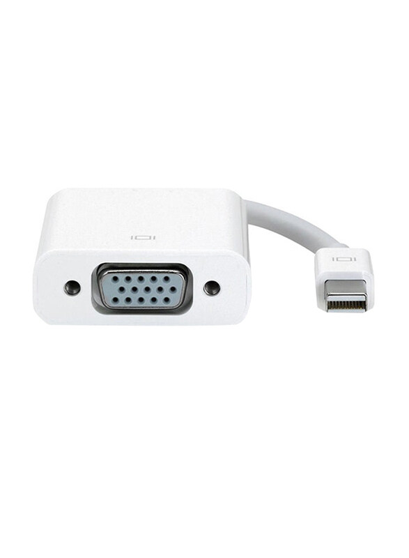 

Generic VGA Cable Adapter Converter, Display Port to VGA for Macbook Pro, White