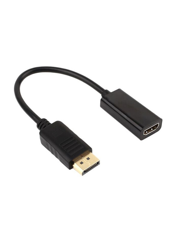 

Generic HDMI Digital Connector, DP Male to HDMI for HDTV, Black