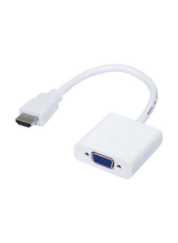 

Generic HDMI Cable Video Converter Adapter, VGA to HDMI, White