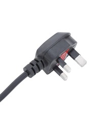 3M 3-Pin Desktop Power Cable with Fuse, Black