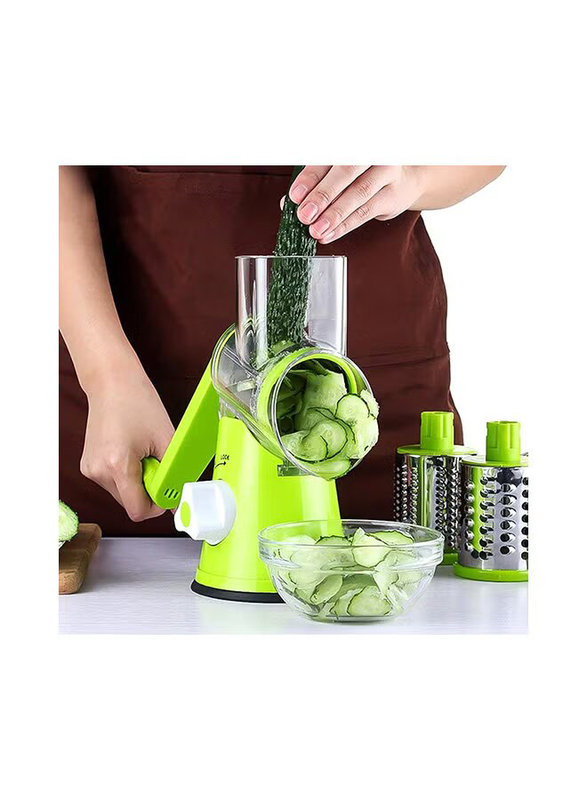 4-Piece Vegetable & Fruit Chopper Set, Green