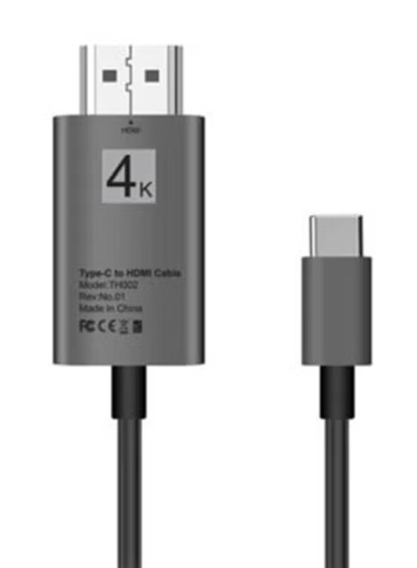 

Generic 6 Feet USB Type-C to HDMI HDTV Adapter Cable, Silver