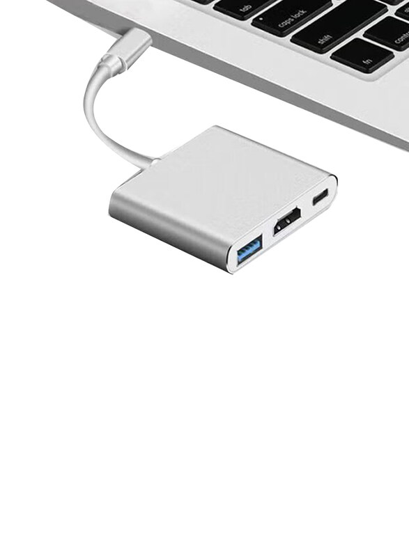 

Generic USB Type-C HDMI Cable Adapter 4K Ultra HD USB C HDMI, Silver