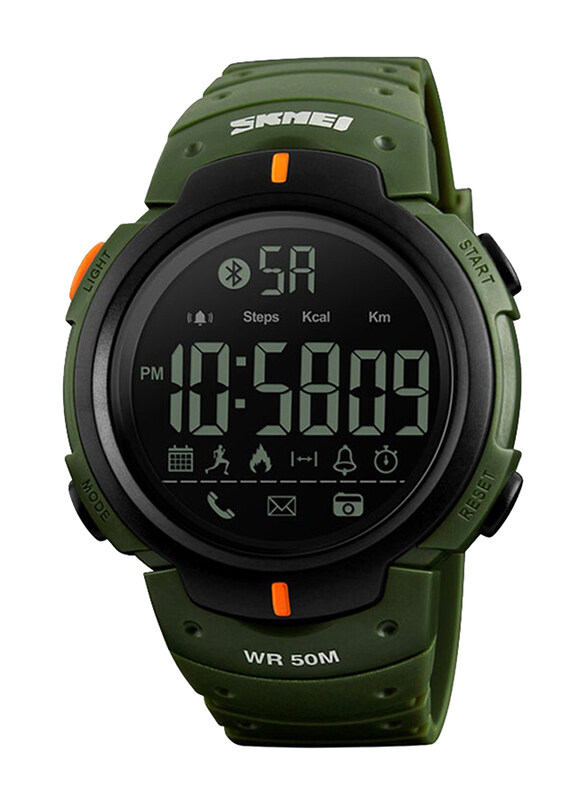 

SKMEI 1301 Bluetooth Digital Smartwatch, Green