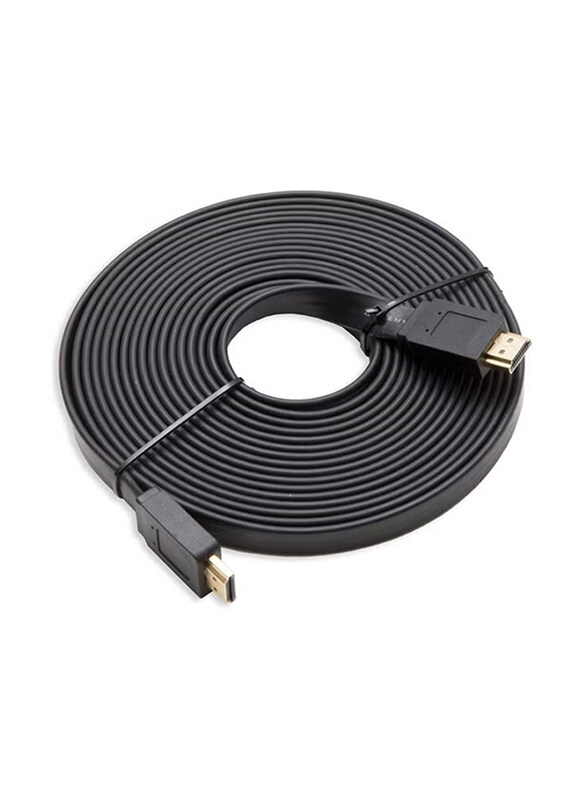 

Generic 10-Meter Flat Male to Male HDMI Cable, Black