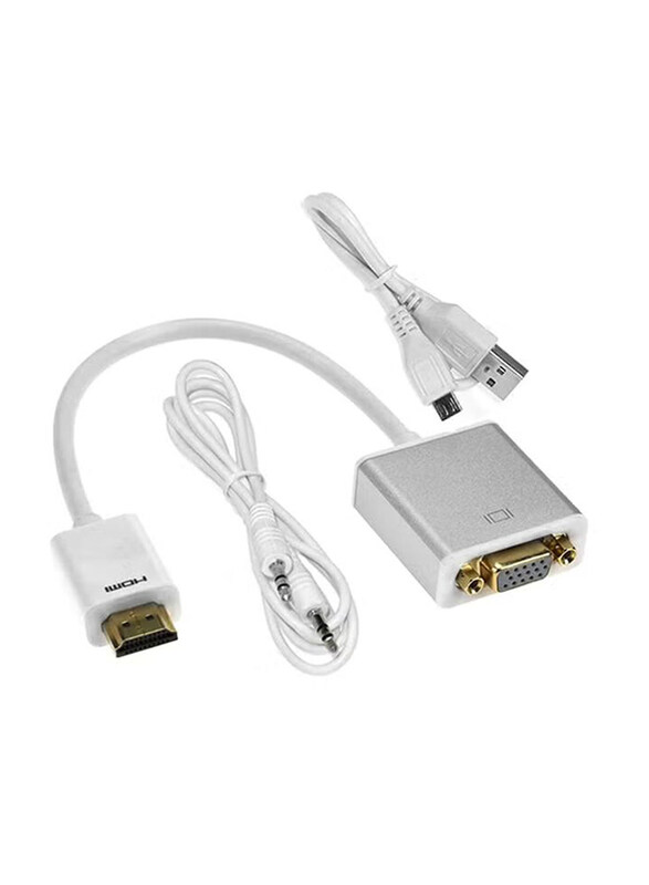 

Generic 1080P HDMI to VGA Adapter, White