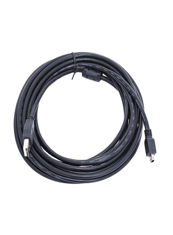 

Generic 5-Meter USB Cable, USB Male to Mini USB for Smartphones/Tablets, Black