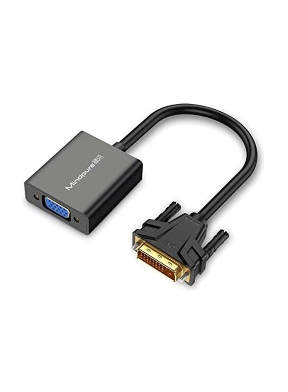 

MindPure VGA Convertor, DVI to VGA for Display Devices, AD013DVI, Black