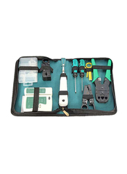 9-Piece RJ45 RJ11 Cat5 Network Tool Kit, Multicolour