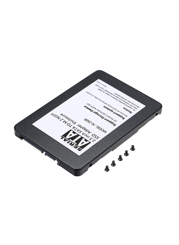 SATA to M.2 NGF SSD Adapter Enclosure, Black