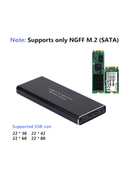 M.2 NGFF to USB3.0 SSD Adapter External Hard Disk Case, Multicolour