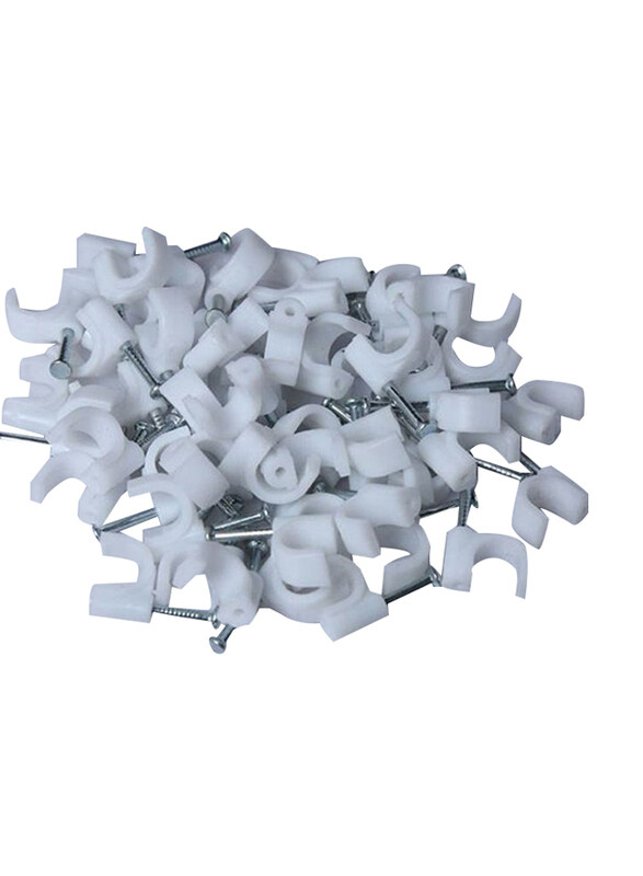 

Generic Cable Fastener Wall Clip, 100 Pieces, White