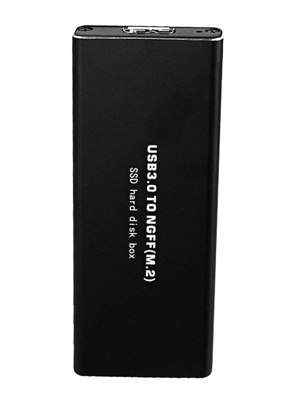 M2 NGFF to USB 3.0 SSD Hard Disk Box External Enclosure, Black