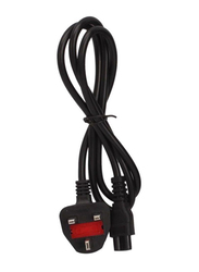 3-Pin Power Cord UK Plug, Black