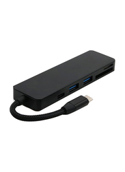 Kkmoon 5-in-1 USb Hub for Type C Devices, Black