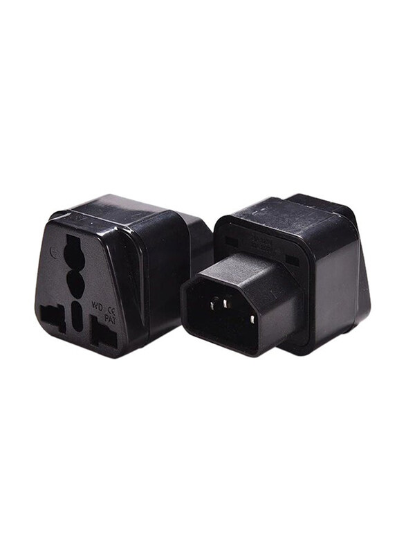 

Generic AC Plug UPS C14 Universal Female Socket Power Adapter, Black