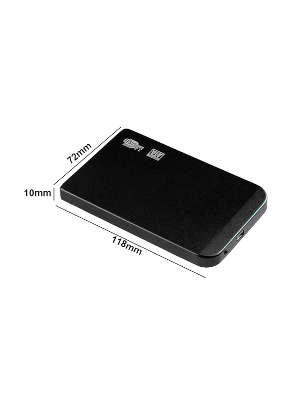 USB3.0 SATA SSD HDD Hard Drive Box 5Gbps 3TB USB3.0 SATA Portable Hard Drive Box, Black