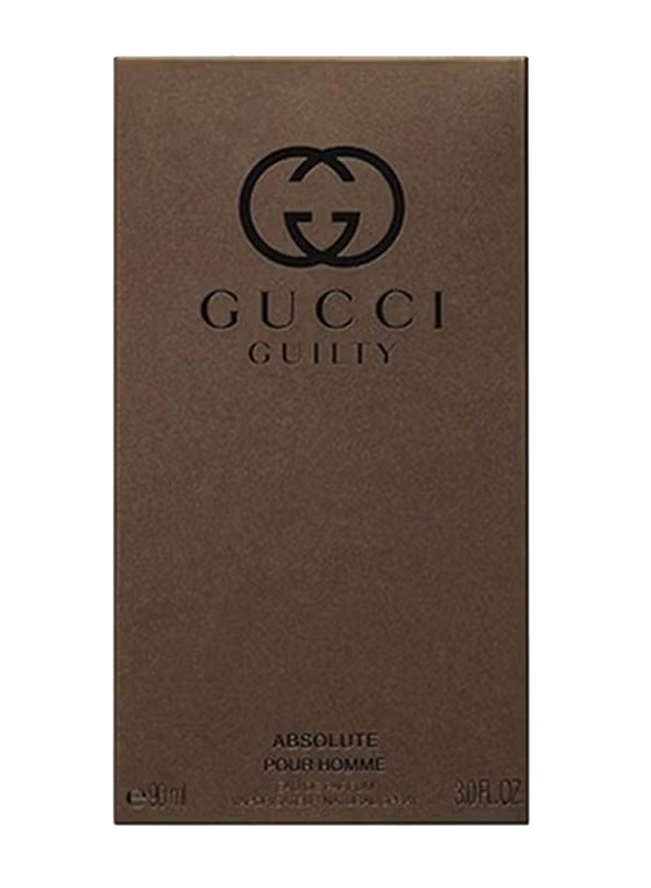 Gucci 2-Piece Guilty Absolute Perfume Set for Men, 90ml EDP